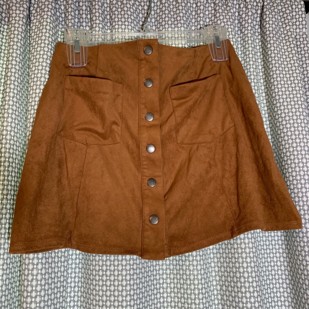 light brown skirt